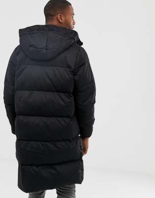 pull and bear longline puffer jacket