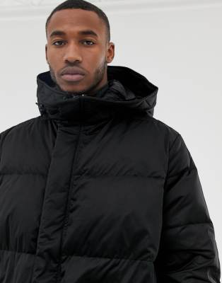 pull and bear longline puffer jacket