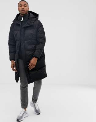 pull and bear longline puffer jacket