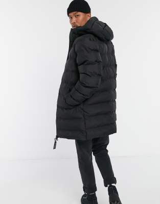 pull and bear longline puffer jacket