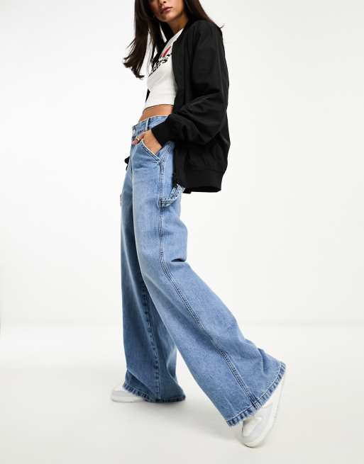 Mid Rise Loose Carpenter Pants