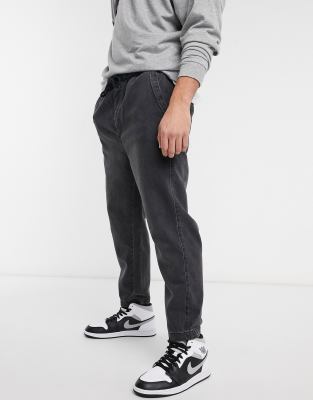 black loose fit jeans