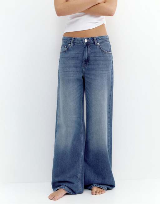 Pull&Bear – Loose Fit Oversize-Jeans in Dunkelblau, 2 von 7