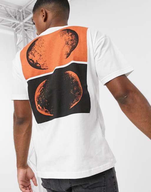 Download Pull&Bear loose fit t-shirt with back print in white | ASOS