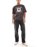 [Pull & Bear] Pull & Bear loose jeans in black 42 BLACK
