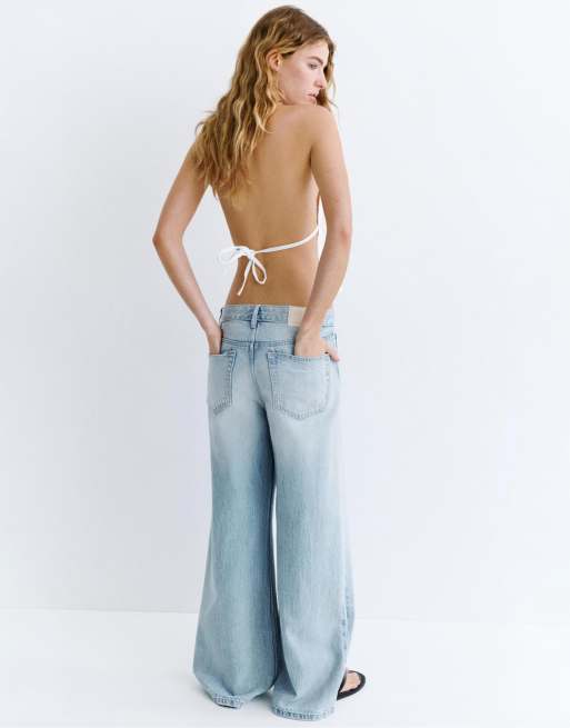 Pull&Bear Loose oversize jeans in sky blue, 4 of 7