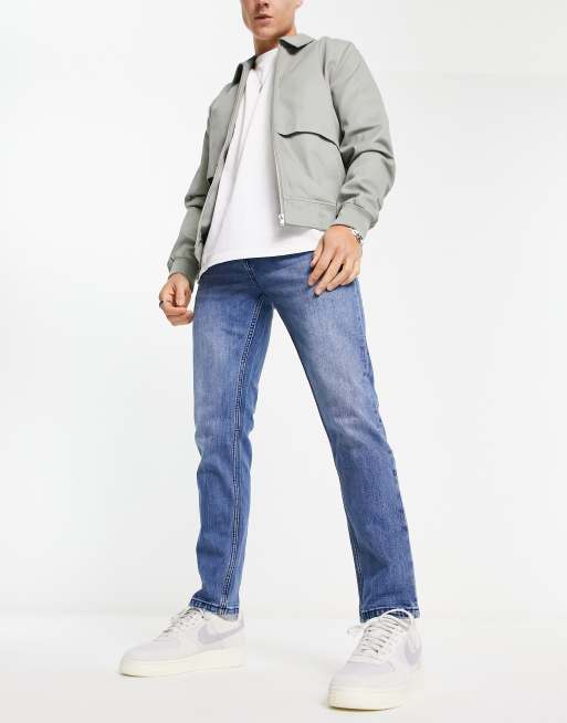 Pull&Bear loose straight fit jeans in light blue