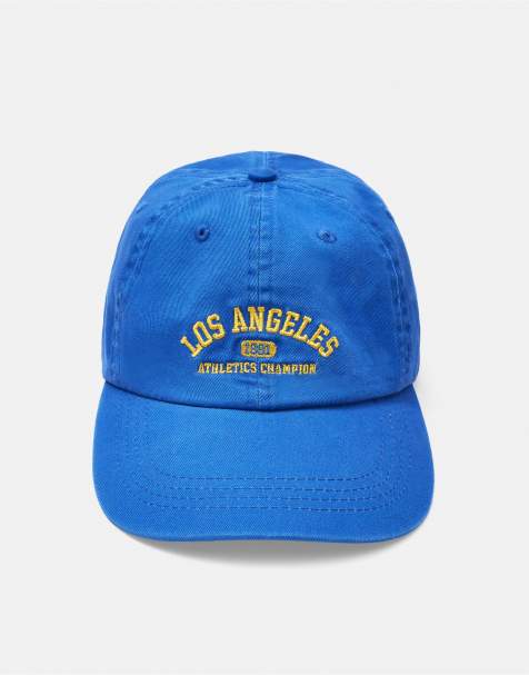 Pull&Bear Los angeles cap in blue - view 1