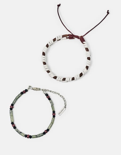 Pull&Bear - Lot de 2 bracelets - Multicolore, 2 de 4