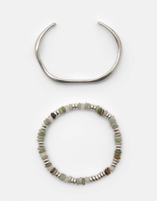 Pull&Bear - Lot de 2 bracelets - Multicolore