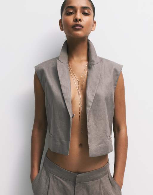 Pull&Bear - Lot de 2 colliers façon corde - Argenté