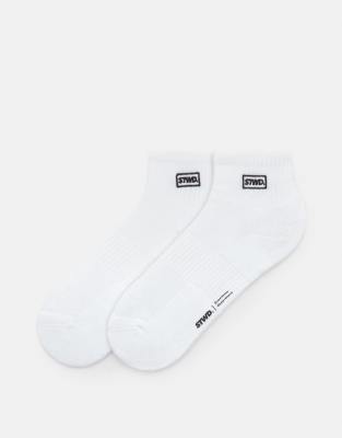 Lot de 2 paires de chaussettes invisibles  logo STWD - Pull & bear - Modalova