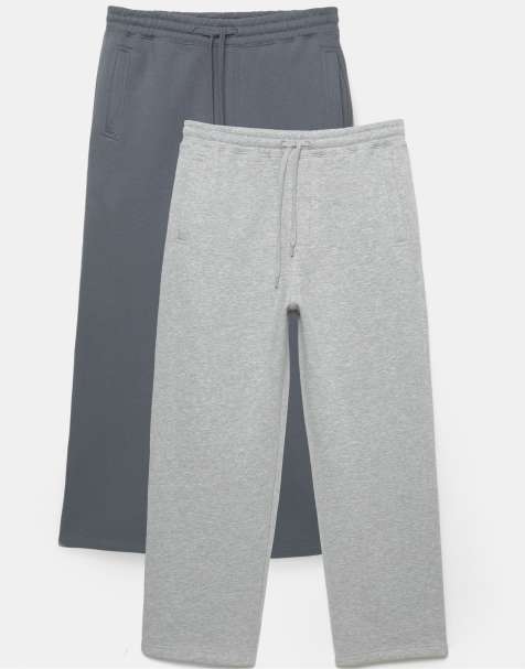 Pull&Bear - Lot de 2 pantalons de jogging - Bleu - view 1