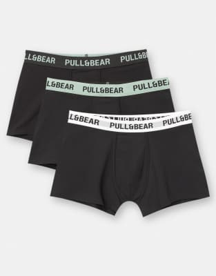Lot de 3 boxers  logo - Mixte - Pull & bear - Modalova
