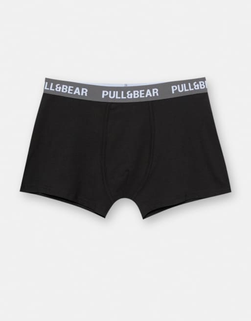 Pull&Bear - Lot de 3 boxers à logo - Multicolore