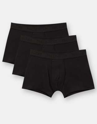 Lot de 3 boxers  logo - Noir - Pull & bear - Modalova