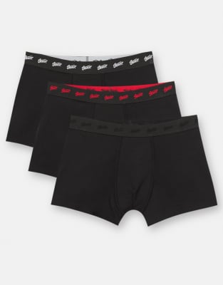 Pull & Bear - Lot de 3 boxers à petit logo-Multicolore