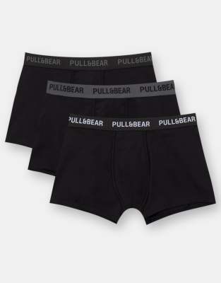 Pull & Bear - Lot de 3 boxers - Multicolore