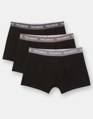 Pull&Bear - Lot de 3 boxers - Multicolore