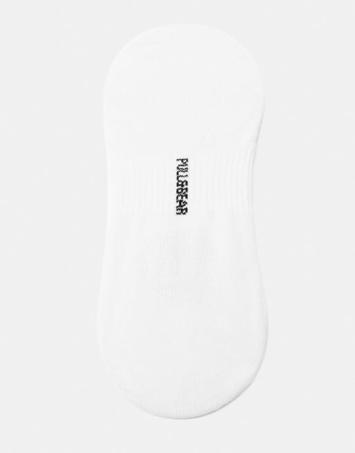Pull&Bear - Lot de 4 paires de socquettes invisibles - Blanc, 2 de 3