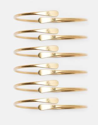 Pull & Bear - Lot de bracelets modelables - Doré
