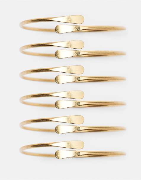 Pull&Bear - Lot de bracelets modelables - Doré - view 1