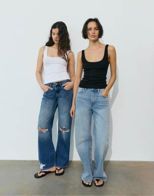Pull & Bear - Lot de débardeurs - Blanc/noir-multicolore XL