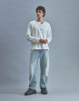 Pull & Bear Low-rise Baggy Jeans In Blue