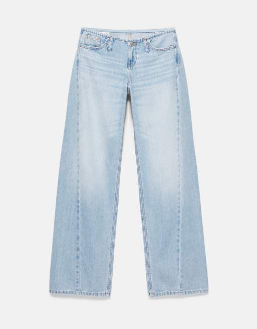 Pull&Bear Low-rise Straight-Leg-Jeans in Hellblau, 6 von 7
