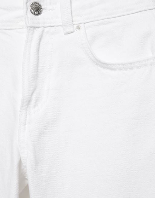 Pull&Bear Low-Rise Straight-Leg-Jeans in Weiß, 7 von 7