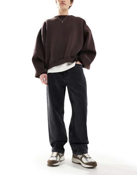 Pull&Bear - Løstsiddende jeans i sort - view 1