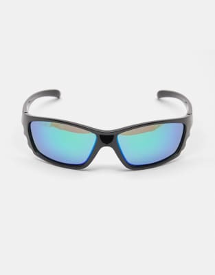 Pull & Bear - Lunettes de soleil à verres irisés-Multicolore