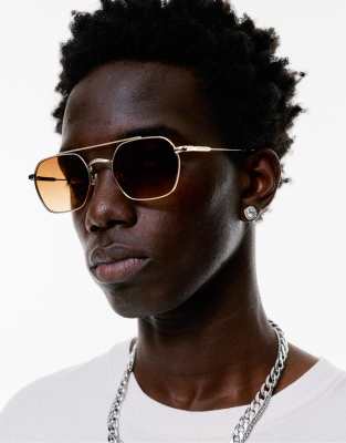 Lunettes de soleil aviateur - Pull & bear - Modalova