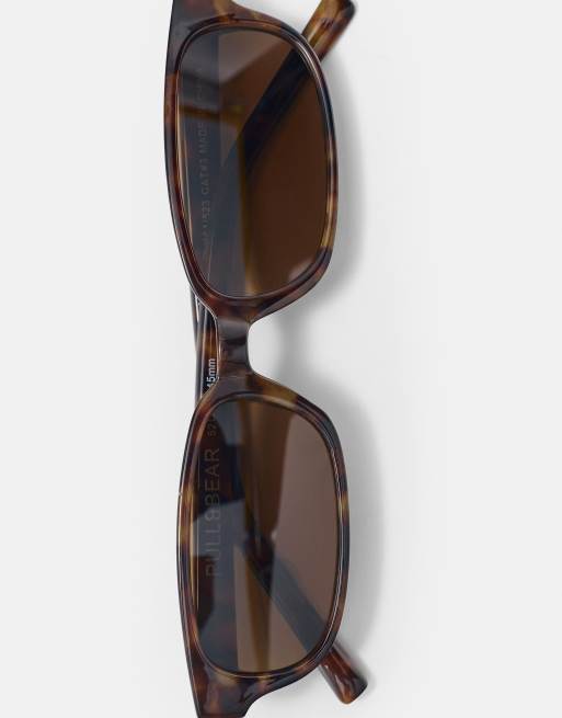 Pull&Bear - Lunettes de soleil rectangulaires - Vert, 4 de 5