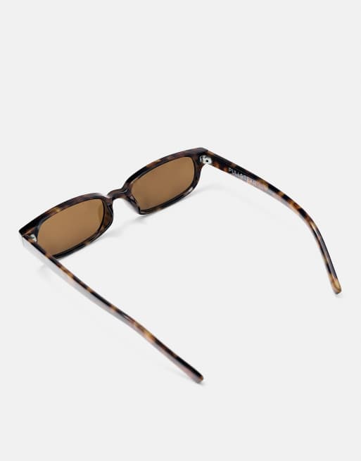 Pull&Bear - Lunettes de soleil rectangulaires - Vert, 5 de 5