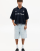 Pull&Bear - Lyseblå bermudashorts i jacquard-denim