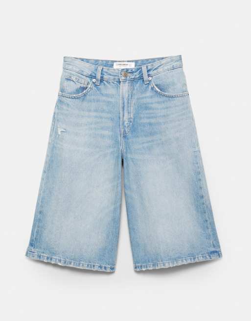 Pull&Bear - Lyseblå jorts med lav talje, 6 af 6