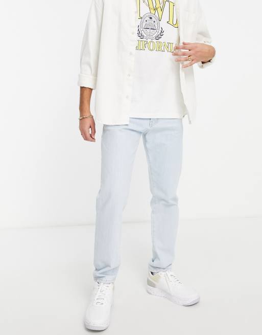 Pull&Bear - Lyseblå lige jeans i 90'er-stil