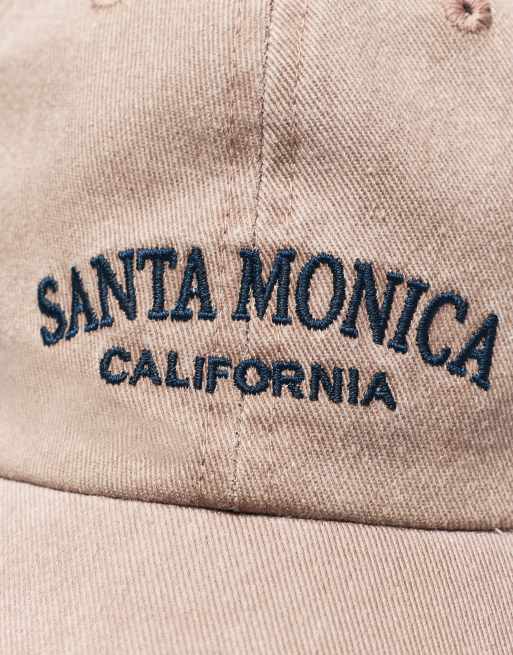 Pull&Bear - Lyserød kasket med Santa Monica-grafik, 3 af 4