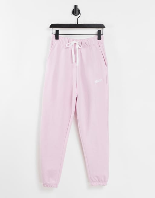 Pull&Bear - Lyserøde joggingbukser - Del af sæt