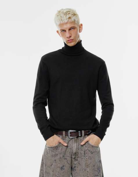 Pull&Bear - Maglione accollato nero - view 1
