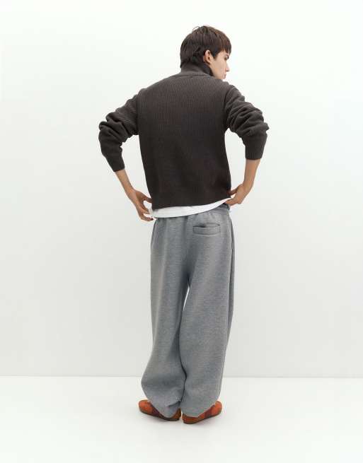 Pull&Bear maglione con mezza zip navy, 2 di 7