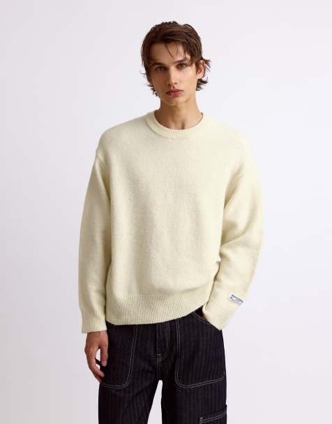 Pull&Bear maglione girocollo giallo - view 1