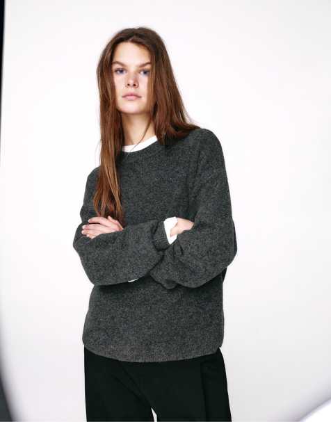 Pull&Bear - Maglione morbido grigio - view 1