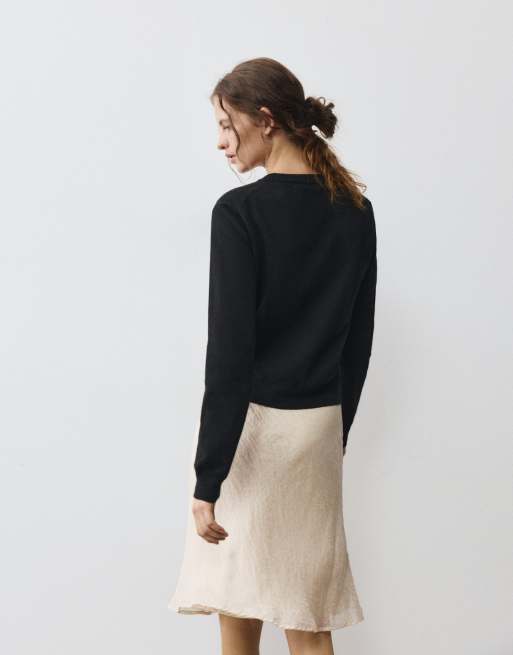 Pull&Bear maglione regular fit nero, 2 di 7