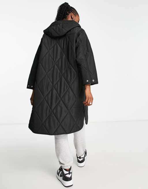 long manteau matelassé