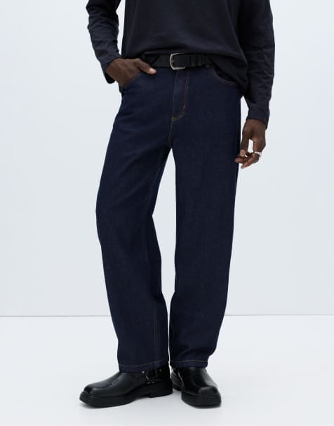 Pull&Bear – Marinblå, baggy jeans - view 1