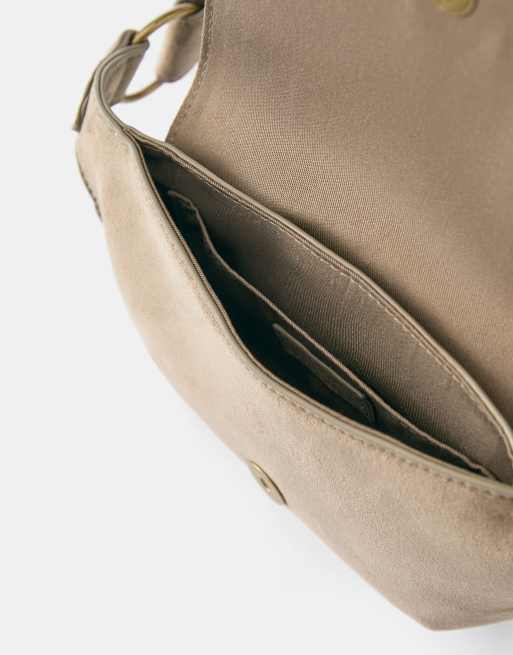 Pull&Bear - Marsupio color tortora con borchie, 2 di 4