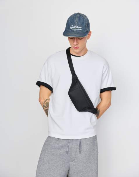 Pull&Bear marsupio gommato nero - view 1
