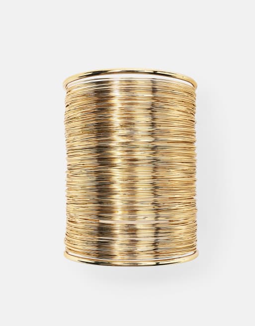 Pull&Bear mehrreihiges Armreif in Gold, 4 von 7